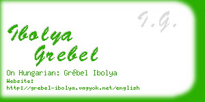 ibolya grebel business card
